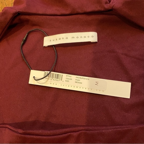 Susana Monaco open front mock neck long sleeve dress - Picture 15 of 16